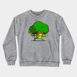 Kung Fu Broccoli Crewneck Sweatshirt